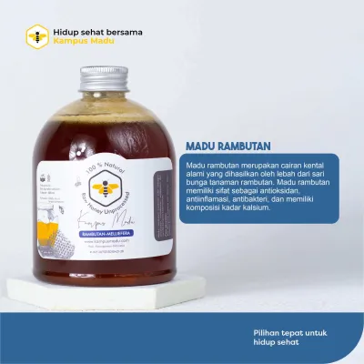 Madu Rambutan Murni 100% Madu Melliefera