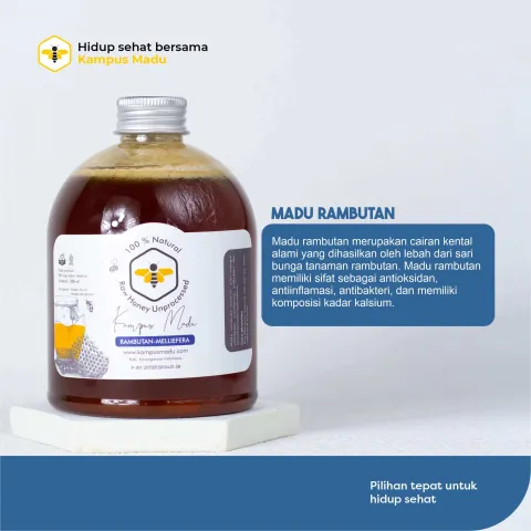 Madu Rambutan Murni 100% Madu Melliefera
